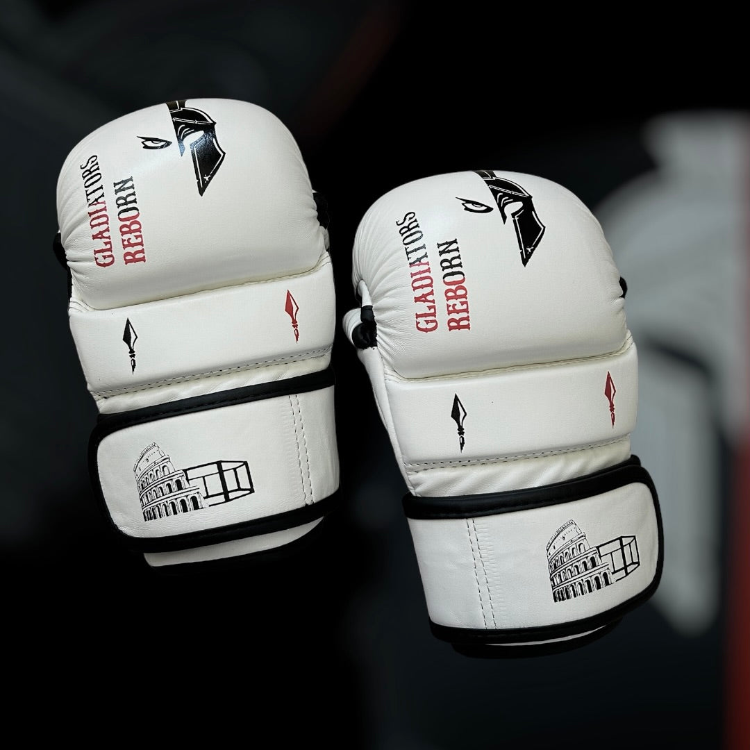 Mma sparring gloves White edition