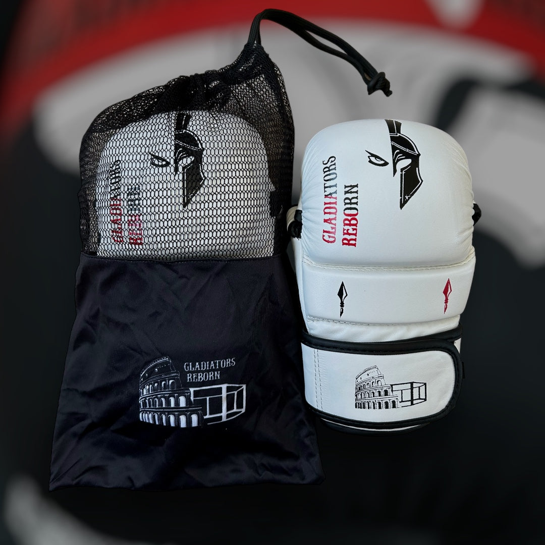 Mma sparring gloves White edition