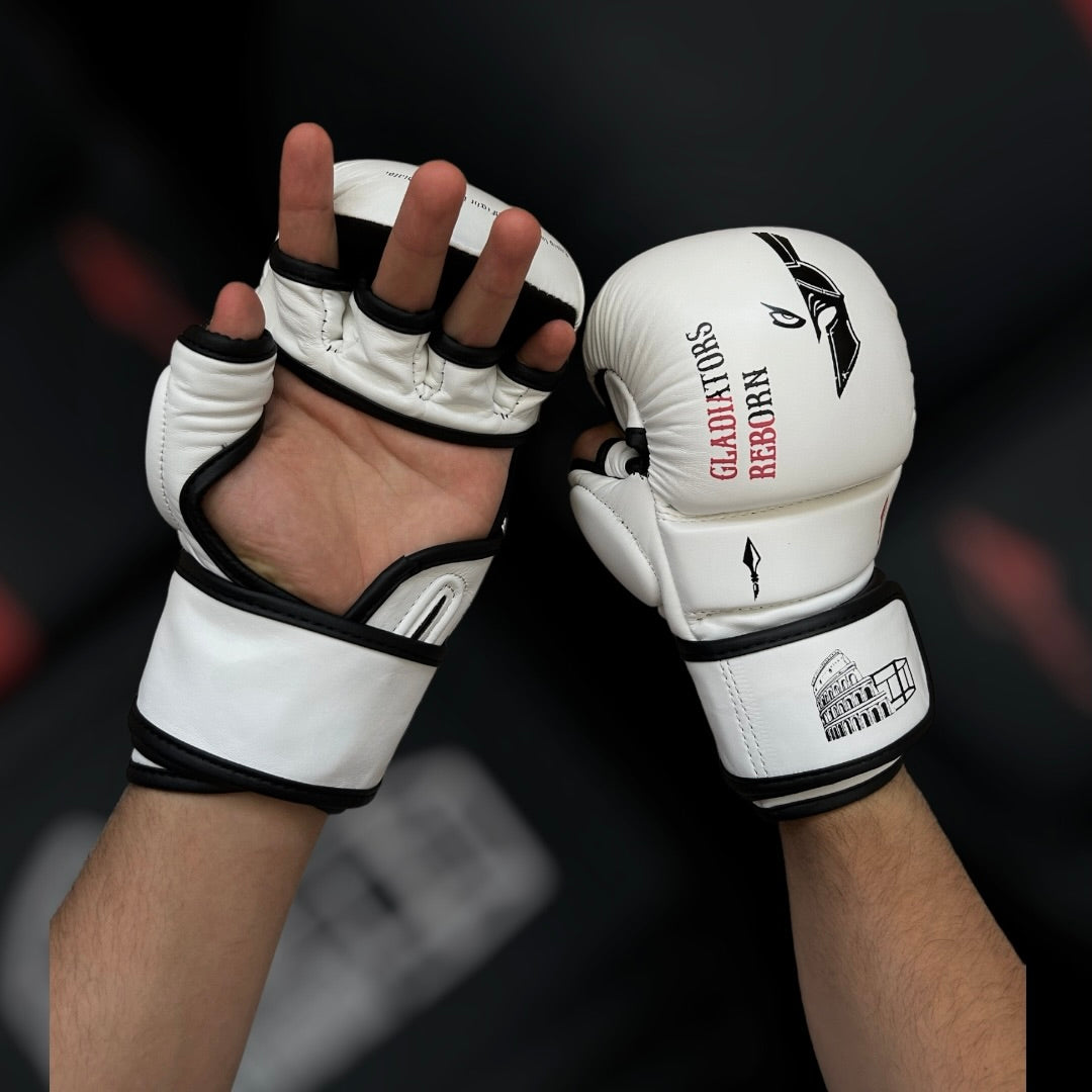 Mma sparring gloves White edition