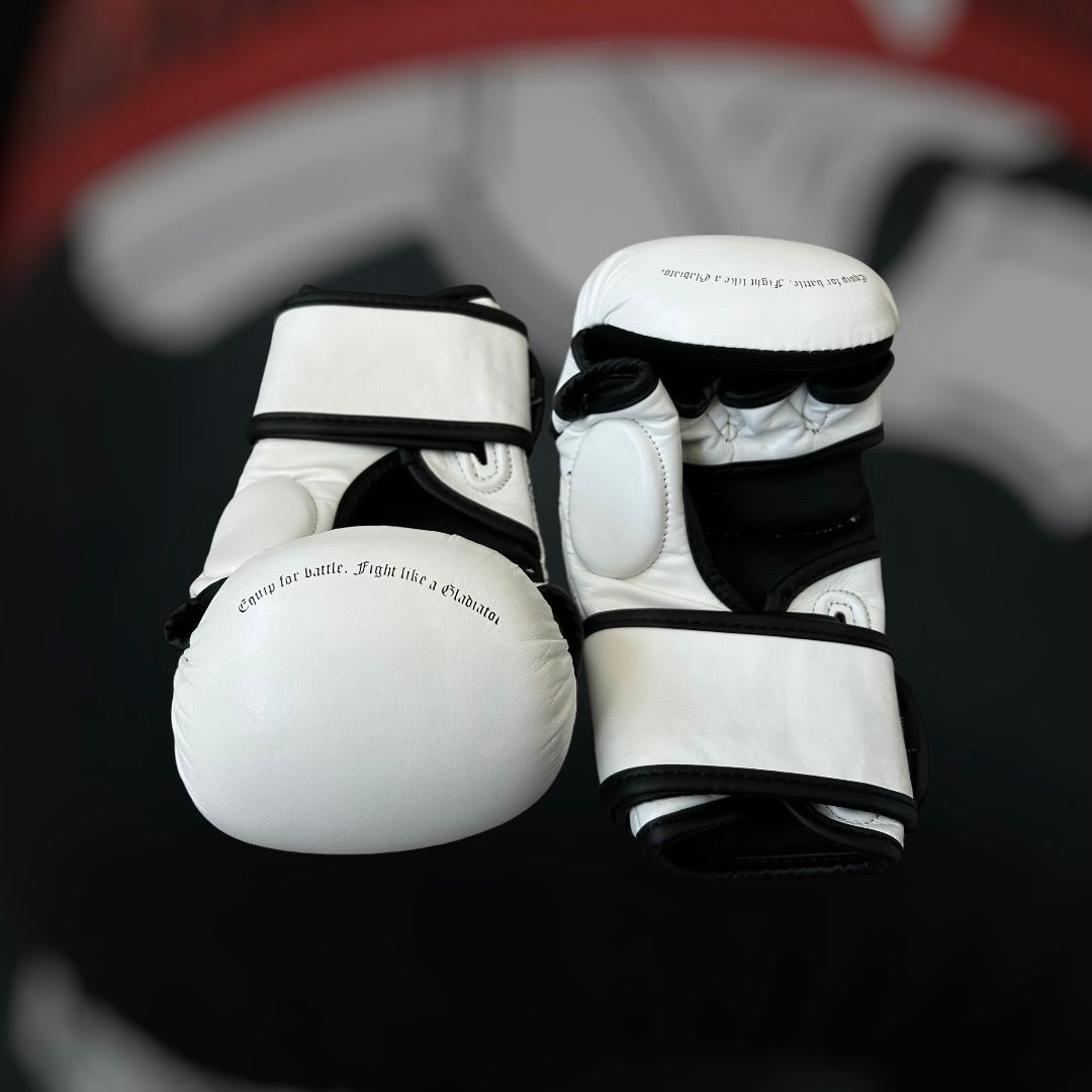 Mma sparring gloves White edition