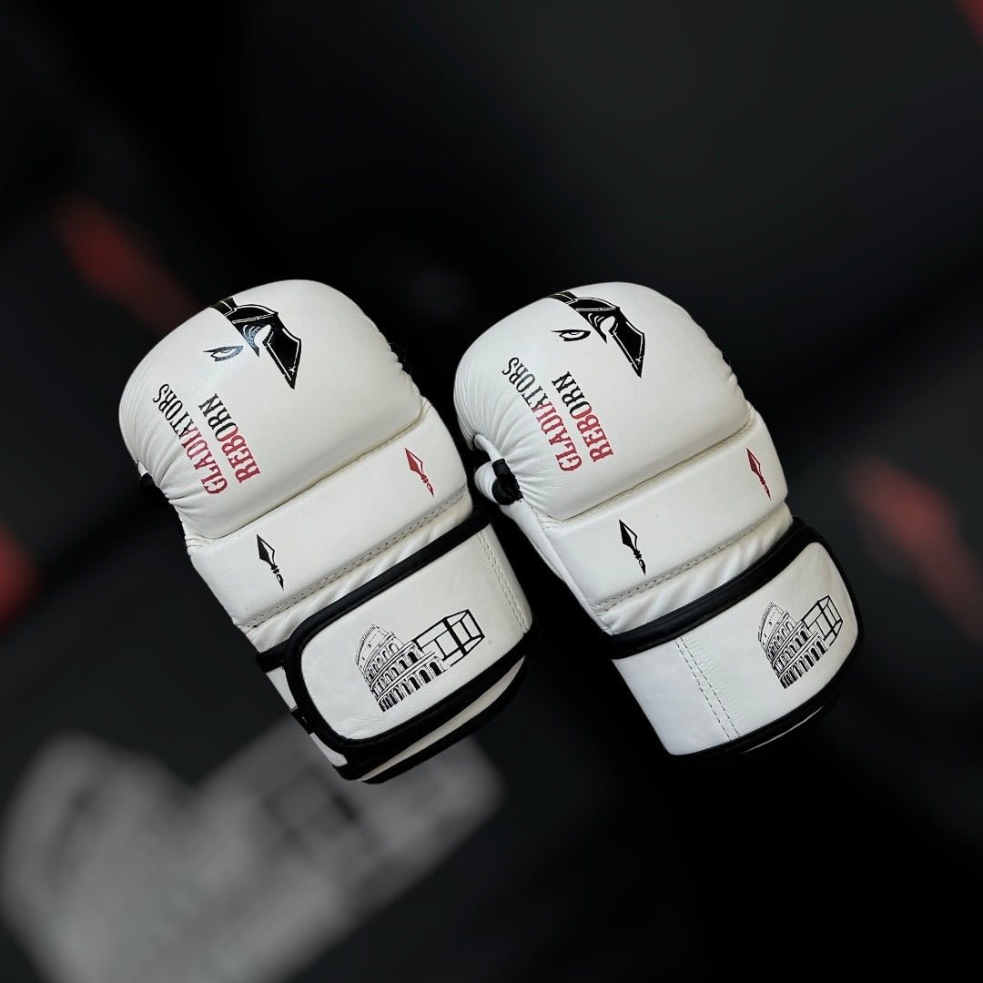 Mma sparring gloves White edition