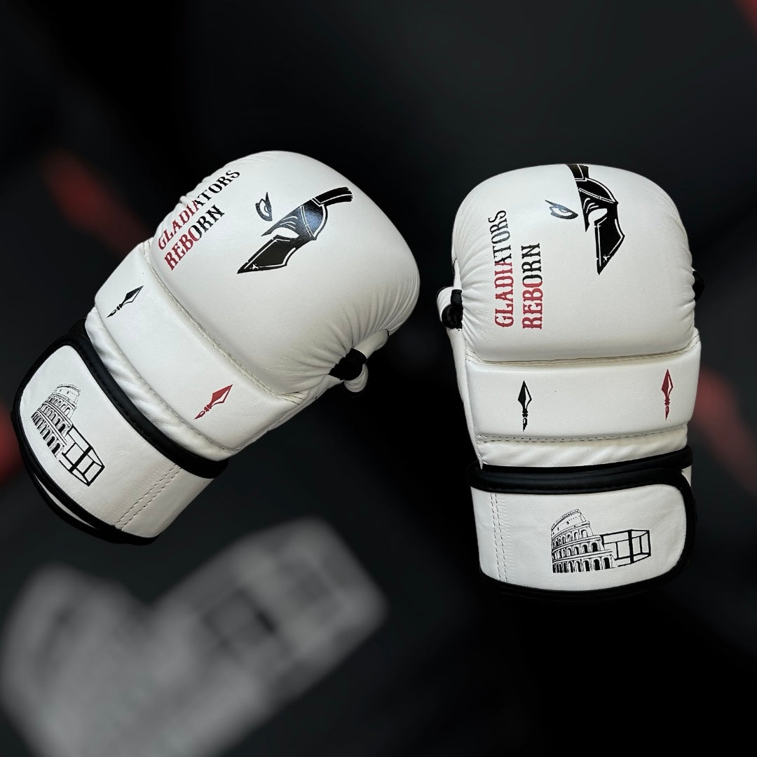 Mma sparring gloves White edition