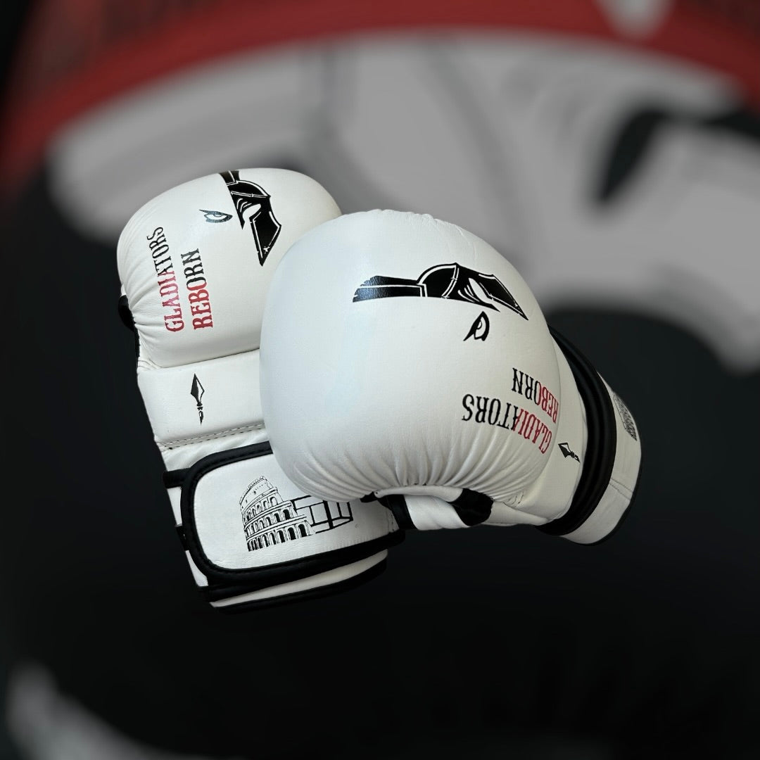 Mma sparring gloves White edition