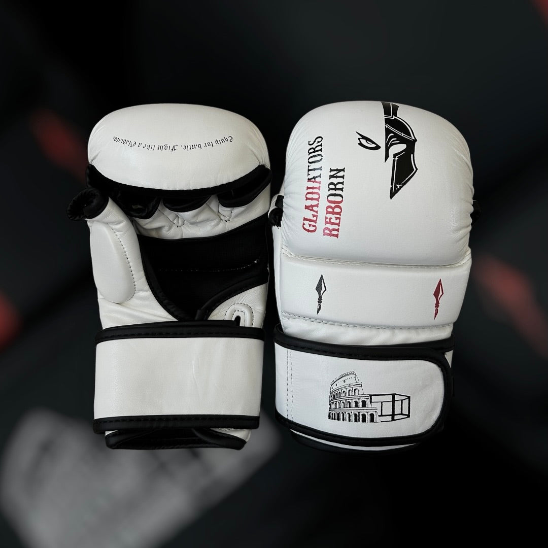 Mma sparring gloves White edition