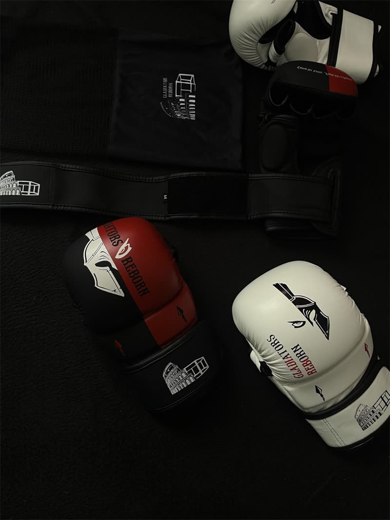 Red/Black and White Edition side by side on a black mat
