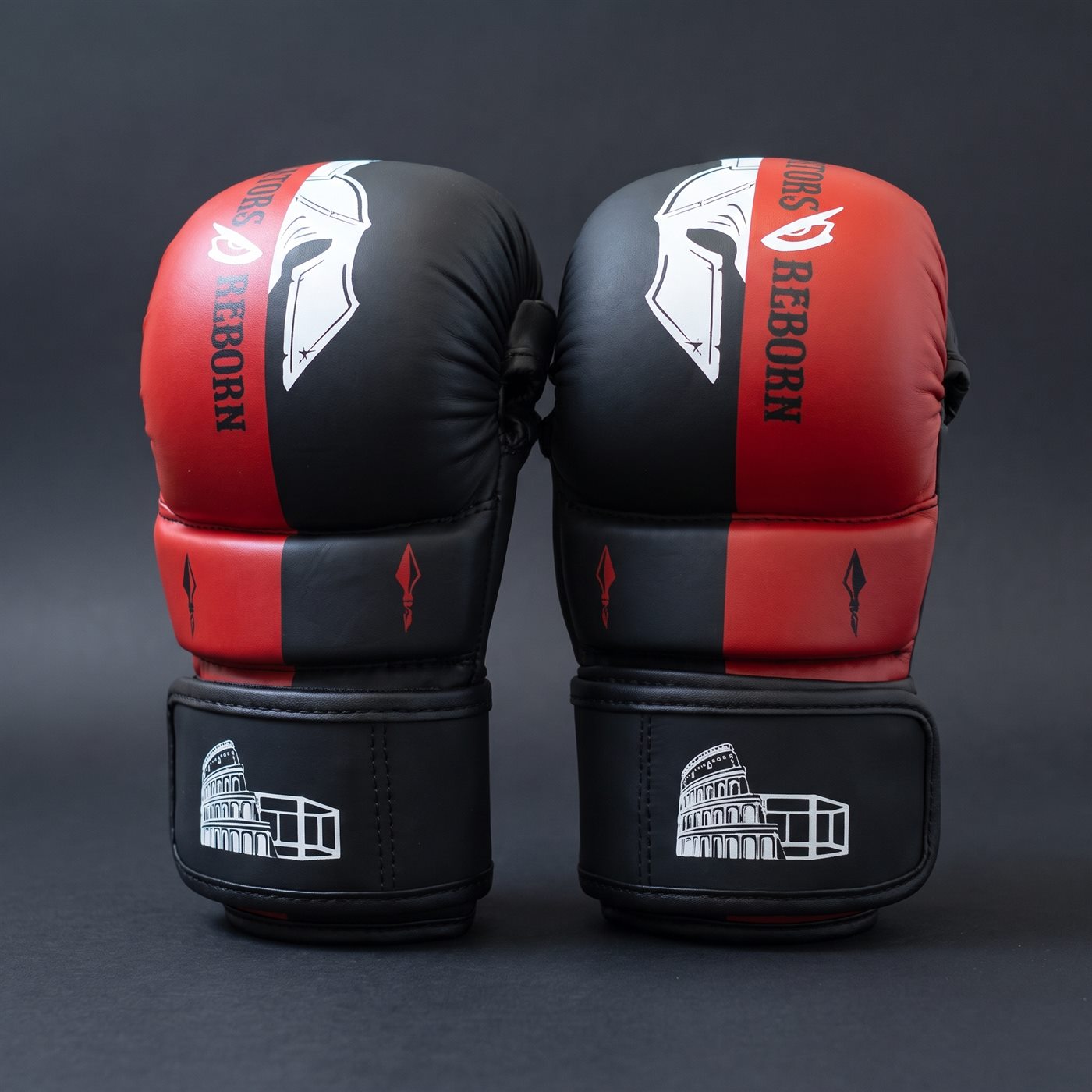 MMA Sparring Gloves, Red/Black Edition